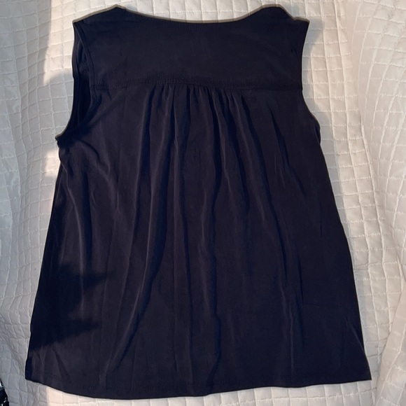 EUC - DRAPE NECK TANK SLEEVELESS by ETT:TWA SZ XS GRAY - Picture 5 of 5